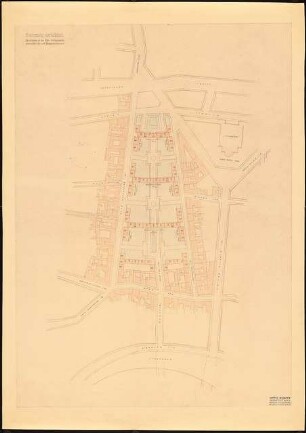 Altstadtsanierung, Berlin: Lageplan 1:1000 (Alternative zu Inv.Nr. 9146 und 9147)