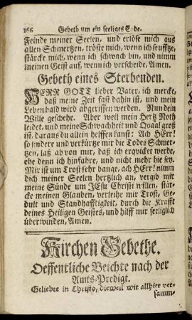 Kirchen Gebethe.