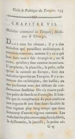 Chapitre VII. Maladies communes au Tonquin ...