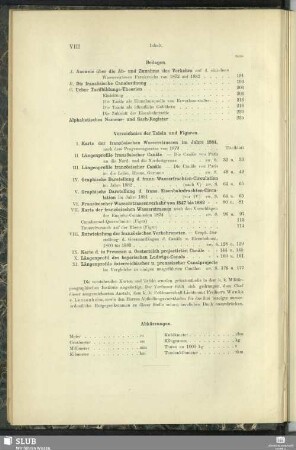 Verzeichnis der Tafeln und Figuren