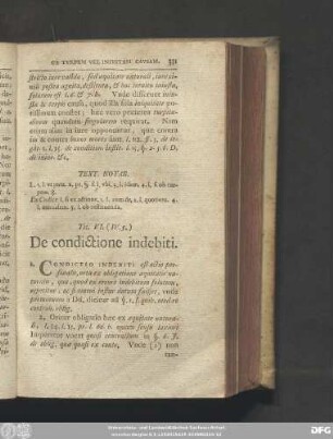 Tit. VI. (IV. 5.) De condictione indebiti.
