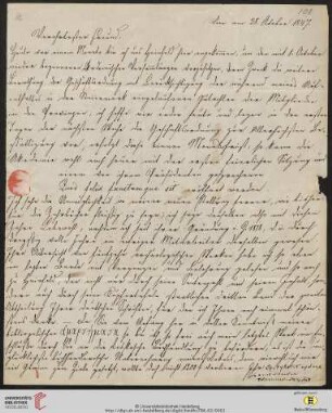 Brief von Joseph von Hammer-Purgstall an Friedrich Creuzer