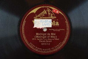 Madrigal de mai : (Madrigal of may) / (Mlle. Agnetta Floris - Maurice Nitke)