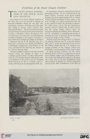 63: The fifty-third exhibition of the Royal Glasgow Institute