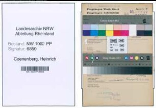 Entnazifizierung Heinrich Coenenberg , geb. 28.03.1906 (Schlosser)