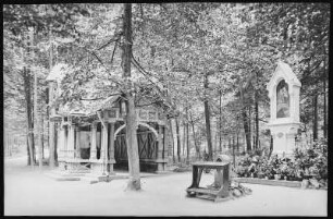 Karlsbad. Pavillon (1894) und Marienbild (1900) beim Aberg