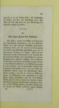 43. Die letzten Zeiten des Convents