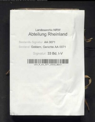 Gerichtsprotokolle des Gerichts Wetten [und Kevelaer]