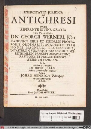 Exercitatio Iuridica De Antichresi