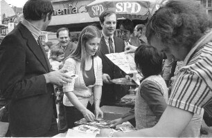 Wahlkampfveranstaltung der Karlsruher SPD zur Bundestagswahl 1976
