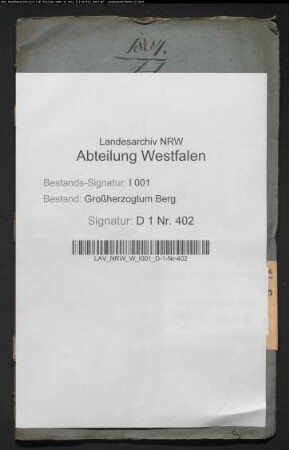 Dienstgelder für die Dienstpflichtigen im Tiergarten zu Wolbeck und nachgesuchte Redimierung der Dienste