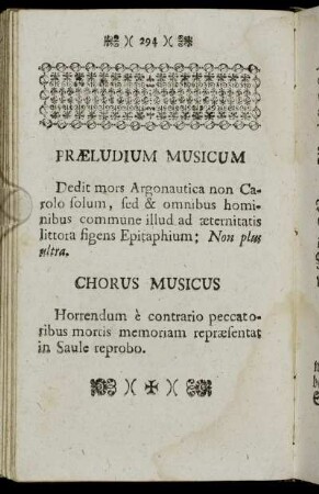 Præludium Musicum...