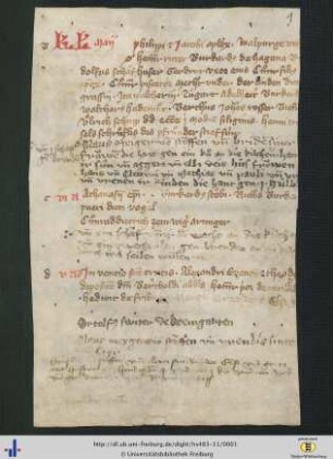 Lateinisch-deutsches Anniversarbuch, Fragment