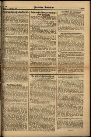 Zweite Ausgabe vom Freitag, den 11. September 1942.