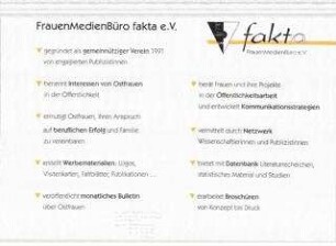 Fakta - FrauenMedienBüro