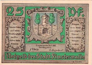 Notgeld der Stadt Finsterwalde