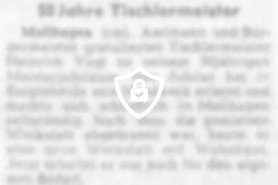 50 Jahre Tischlermeister
