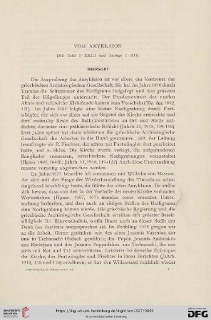 52: Vom Amyklaion, Übersicht