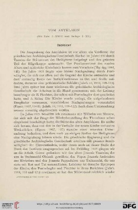 52: Vom Amyklaion, Übersicht