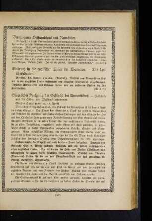 Einbruch in die englischen Linien bei Warneton. - Die Lys überschritten.