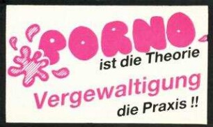 Kampagne gegen Pornografie und Vergewaltigung