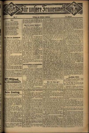 Zweite Ausgabe vom Freitag, den 10. Januar 1930.