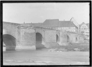 Neckarbrücke Lauffen vor der Verbreiterung