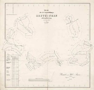 Plan über die Gemeinde-Waldung von Goetzingen auf dortiger Gemarkung