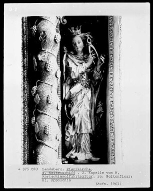 Figur der Heiligen Apollonia vom Barbara-Altar