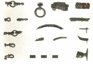 Prosiz ? (Kreis Meißen). Gräberfeld. Trinkhornbeschläge aus Grab 51