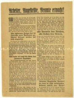 Aufruf zum Eintritt in die USPD