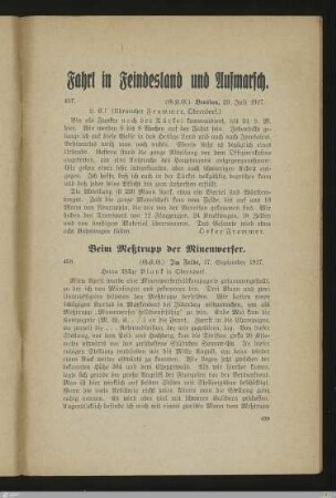 Fahrt in Feindesland und Aufmarsch