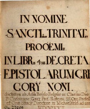 Lectiones in librum IV. Decretalium - BSB Clm 27609