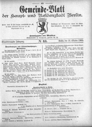 1900,43: No. 43, 28. Oktober 1900