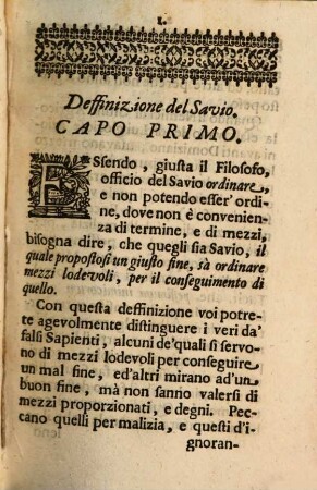 La mente del Savio : Dedicata alla Sacra Cesarea Real Maestà dellÍmperatrice Eleonora, Regina della Germania, Ungaria, Boemia ...