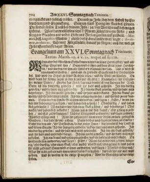 Evangelium am XXVI. Sonntag nach Trinitatis.