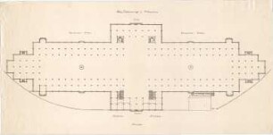 Voit, August von; München; Glaspalast - Grundriss