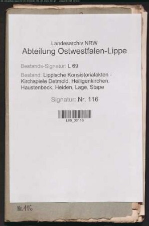 Nebenschule zu Vahlhausen (Stellenbesetzung, Einnahmen, Schulbesuch)
