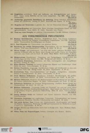 Aus verschiedenem Privatbesitz (Nr. 217-293)
