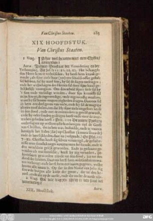 XIX. Hoofdstuk. Van Christus Staaten.