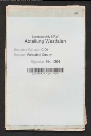 Aufhebung des Abzugsrechtes zwischen Waldeck und Corvey
