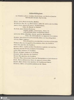 Lehrerkollegium