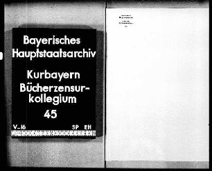 Geplante Revision des "Catalogus librorum prohibitorum" von 1770
