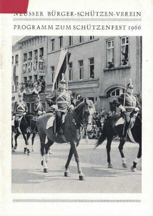 Festheft Schützenfest Neuss 1966