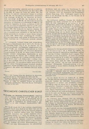 461-465 [Rezension] Reallexikon zur deutschen Kunstgeschichte