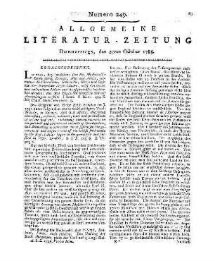 Forbin, C. de: Denkwürdigkeiten des Grafen von Forbin. Dresden: Gerlach 1785