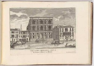 Palazzo Grimani a San Luca (Der Palazzo Grimani in Venedig, Bl. 73 der Folge "Le Fabriche, e Vedute di Venetia")