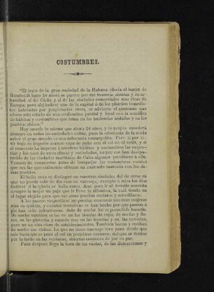 Costumbres.