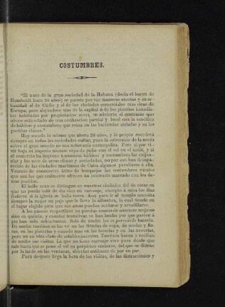 Costumbres.