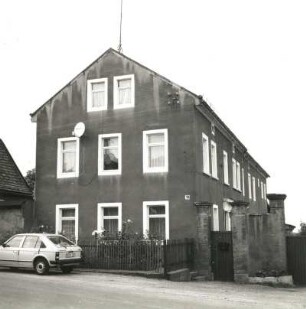 Dohna-Röhrsdorf-Gorknitz. Wohnhaus, Nr. 18. Straßenansicht der Giebelseite